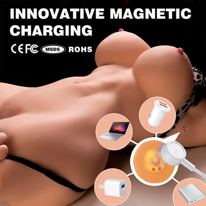 XISE - MURIEL TORSO REALISTICO FEMMINILE CON SPINTA 55 CM