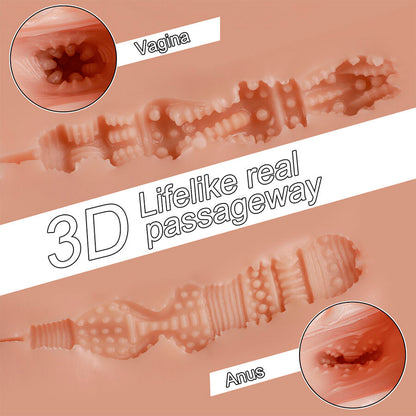 XISE - TRACY MASTURBATORE MULTIPOSIZIONE VAGINA E ANO REALISTICO VIBRANTE