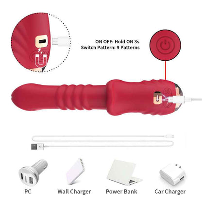 ARMONY - POINT A DILDO VIBRATORE STIMOLANTE ROSSO