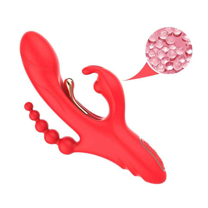 ARMONY - VIBRATORE STIMOLATORE PUNTO G E CLITORIDE ROSSO