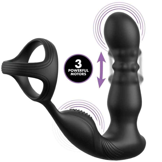COLLEZIONE ANAL FANTASY ELITE - ANELLO ANALE VIBRANTE E MASSAGGIATORE CON TELECOMANDO