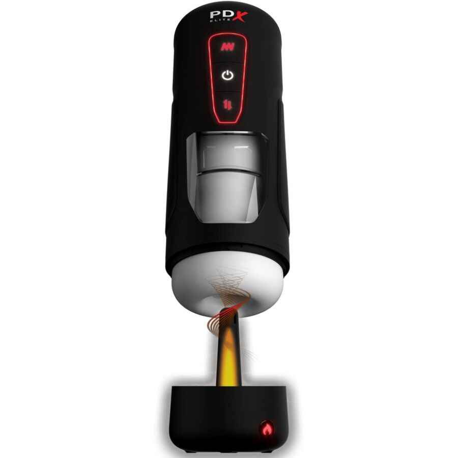 PDX ELITE - MASTURBATORE AUTOMATICO MILK ME HOTTER CON VIBRAZIONE A SPINTA E EFFETTO CALORE