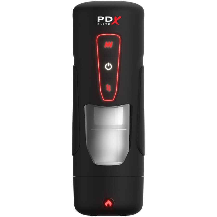 PDX ELITE - MASTURBATORE AUTOMATICO MILK ME HOTTER CON VIBRAZIONE A SPINTA E EFFETTO CALORE