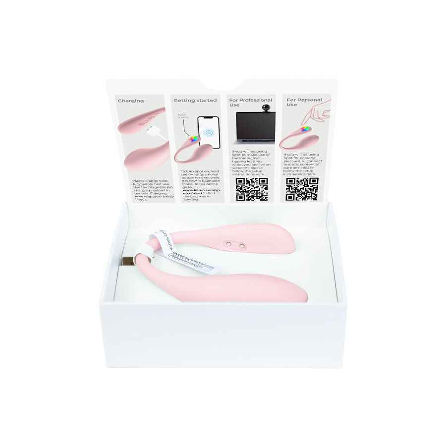 KIIROO - SPOT KISS ME VIBRATORE A FORMA DI U ROSA