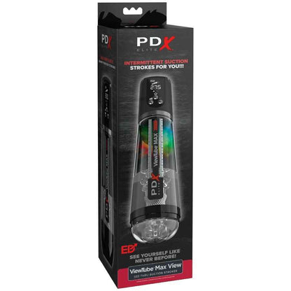 PDX ELITE - VIEWTUBE MAX VIEW MASTURBATORE AUTOMATICO CON ASPIRAZIONE TRASPARENTE