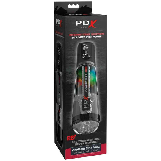 PDX ELITE - VIEWTUBE MAX VIEW MASTURBATORE AUTOMATICO CON ASPIRAZIONE TRASPARENTE