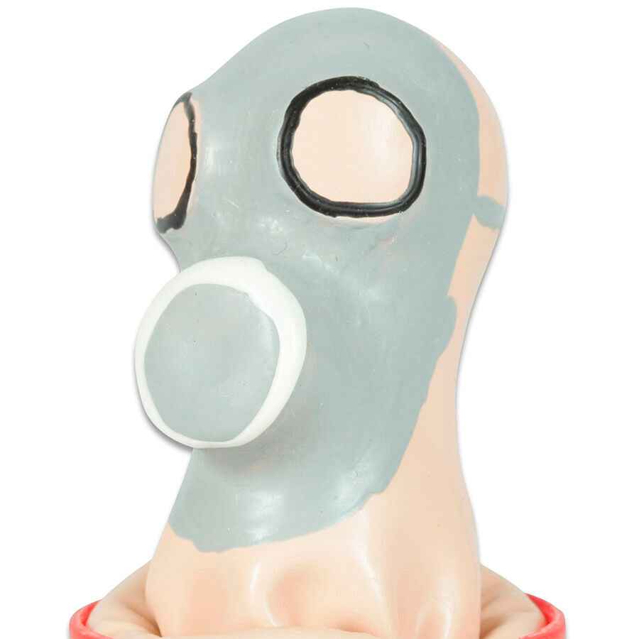 CONDOMERIE - PRESERVATIVI NOVITÀ DIPINTI A MANO MASCHERA ANTIGAS