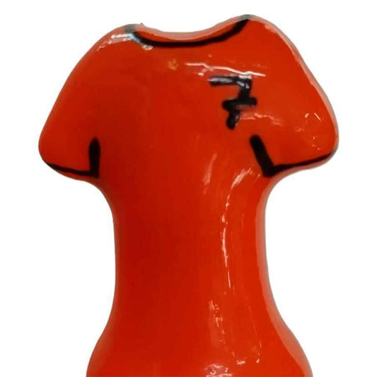 CONDOMERIE - PRESERVATIVI NOVITÀ DIPINTI A MANO MAGLIETTA ARANCIONE