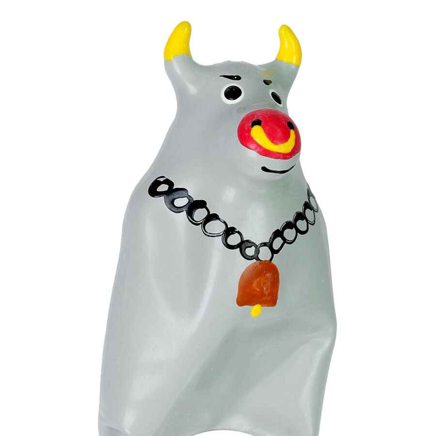 CONDOMERIE - PRESERVATIVI NOVITÀ DIPINTI A MANO MODELLO TORO GRIGIO XL