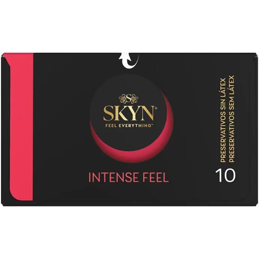 SKYN - TEXTURED INTENSE FEEL CONDOM WITH WAVY DESIGN 10 UNITS