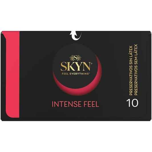 SKYN - TEXTURED INTENSE FEEL CONDOM WITH WAVY DESIGN 10 UNITS