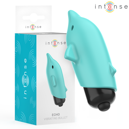 INTENSE - ECHO VIBRATING BULLET BLUE DOLPHIN 8 X 4.7 CM