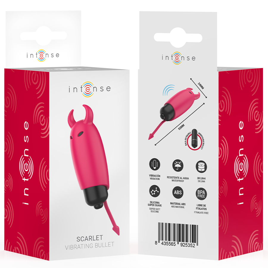 INTENSE - RED DEMON SCARLET VIBRATING BULLET 9.3 X 2.4 CM