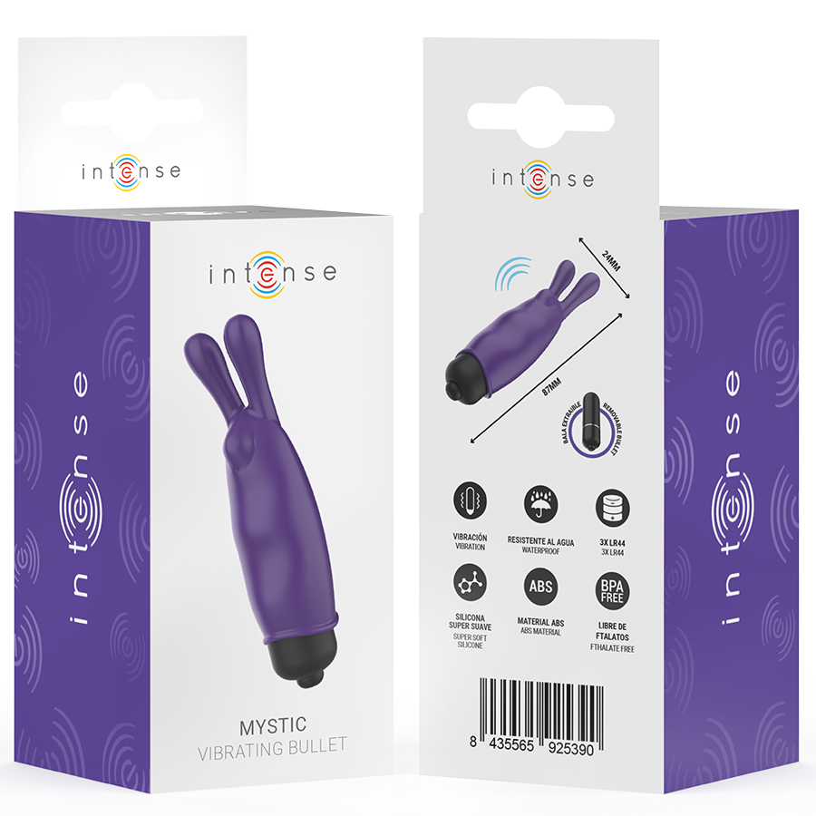 INTENSE - MYSTIC VIBRATING BULLET PURPLE 8.7 X 2.4 CM