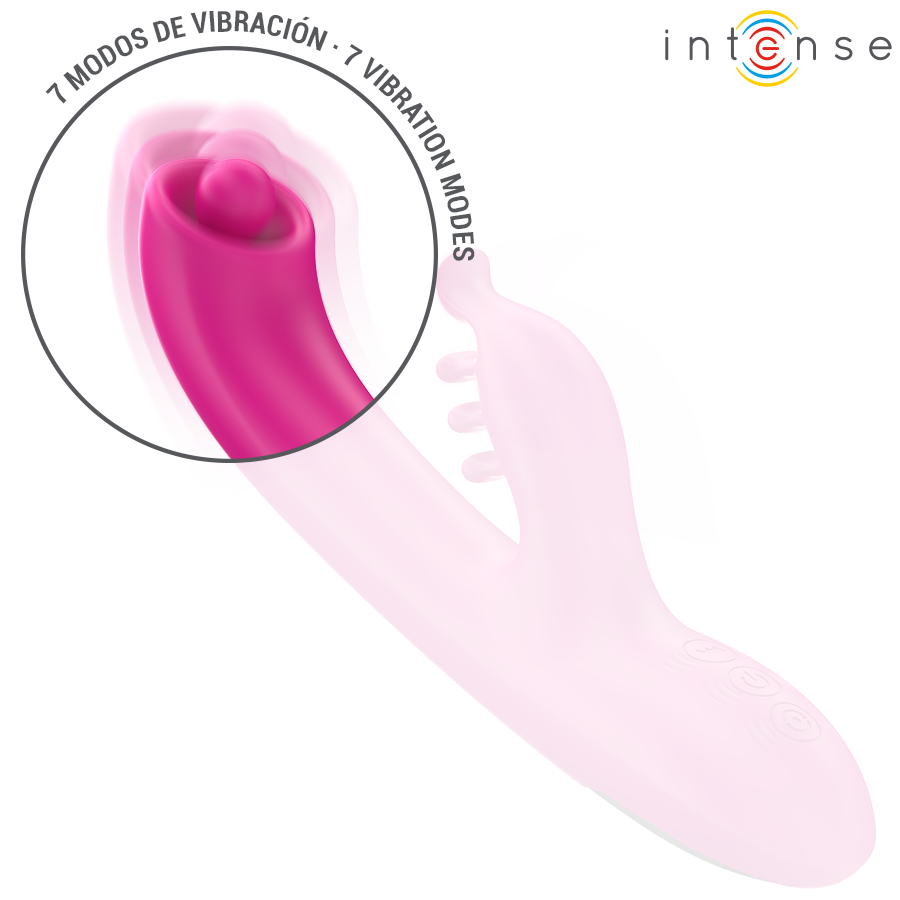 INTENSE - CHRISTINA MULTIFUNCTIONAL RABBIT VIBRATOR 22.5 CM PINK