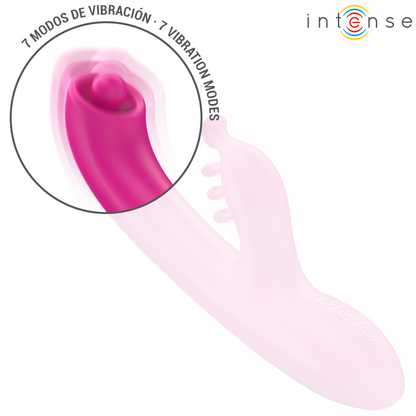 INTENSE - CHRISTINA MULTIFUNCTIONAL RABBIT VIBRATOR 22.5 CM PINK