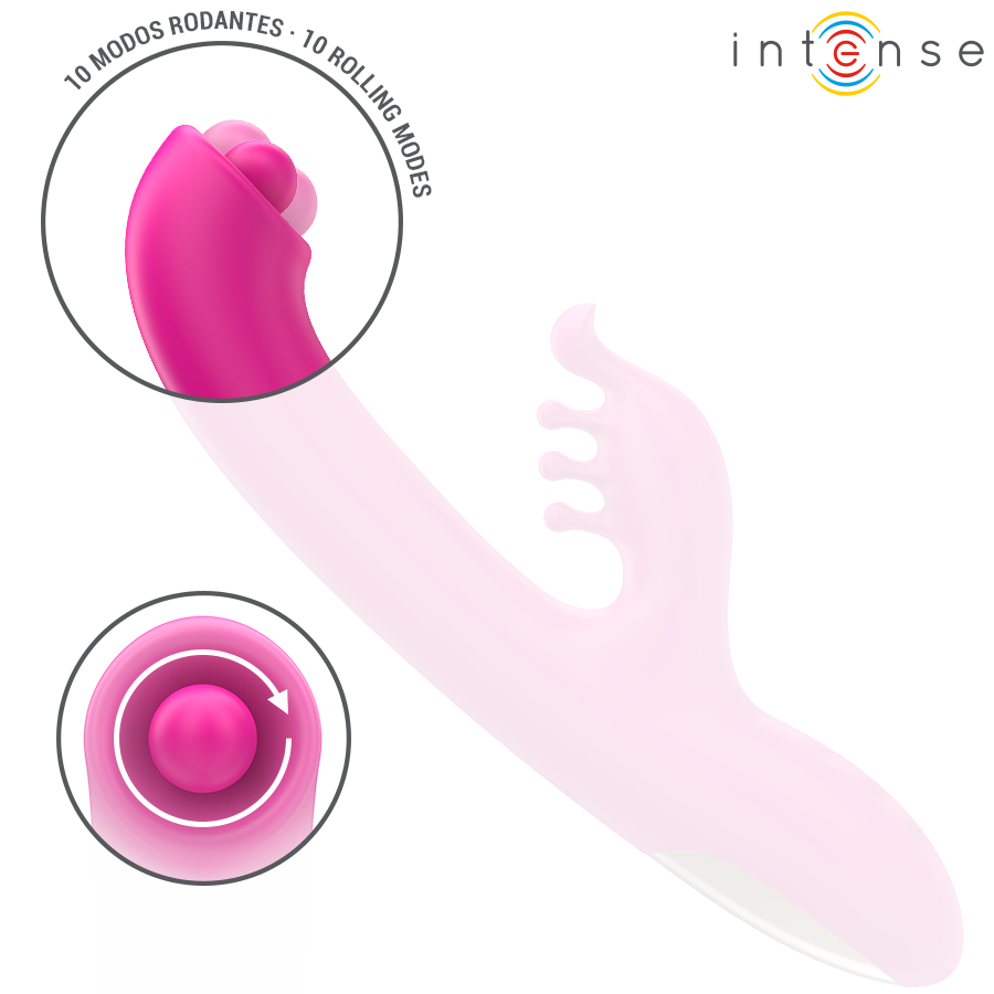 INTENSE - CHRISTINA MULTIFUNCTIONAL RABBIT VIBRATOR 22.5 CM PINK