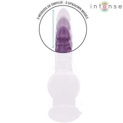 INTENSE - TATUM MULTIFUNCTIONAL VIBRATOR WITH UP AND DOWN VIBRATION 24 CM PURPLE