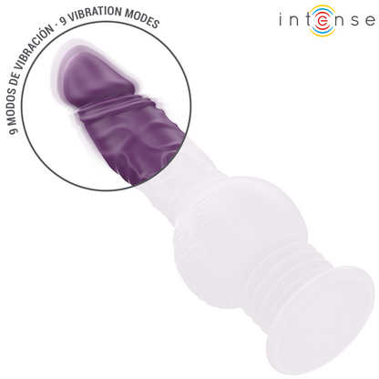 INTENSE - TATUM MULTIFUNCTIONAL VIBRATOR WITH UP AND DOWN VIBRATION 24 CM PURPLE