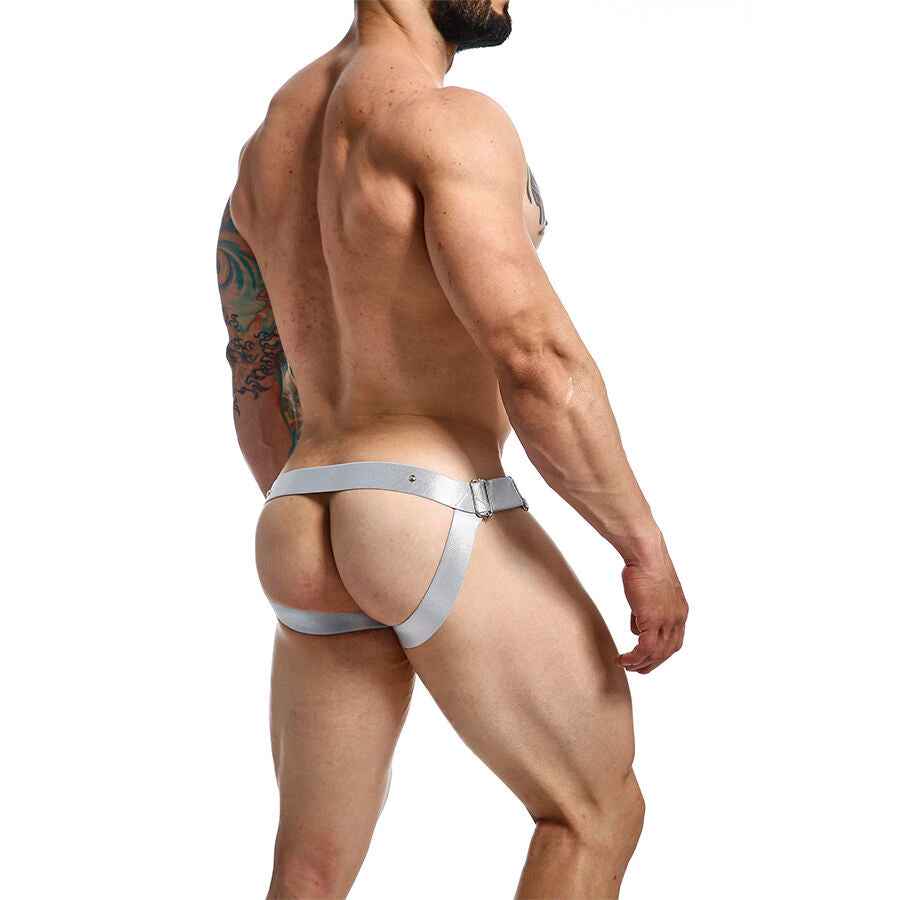 MOB - DNGEON JOCKSTRAP ANELLO PER IL PENE IN ARGENTO TAGLIA UNICA