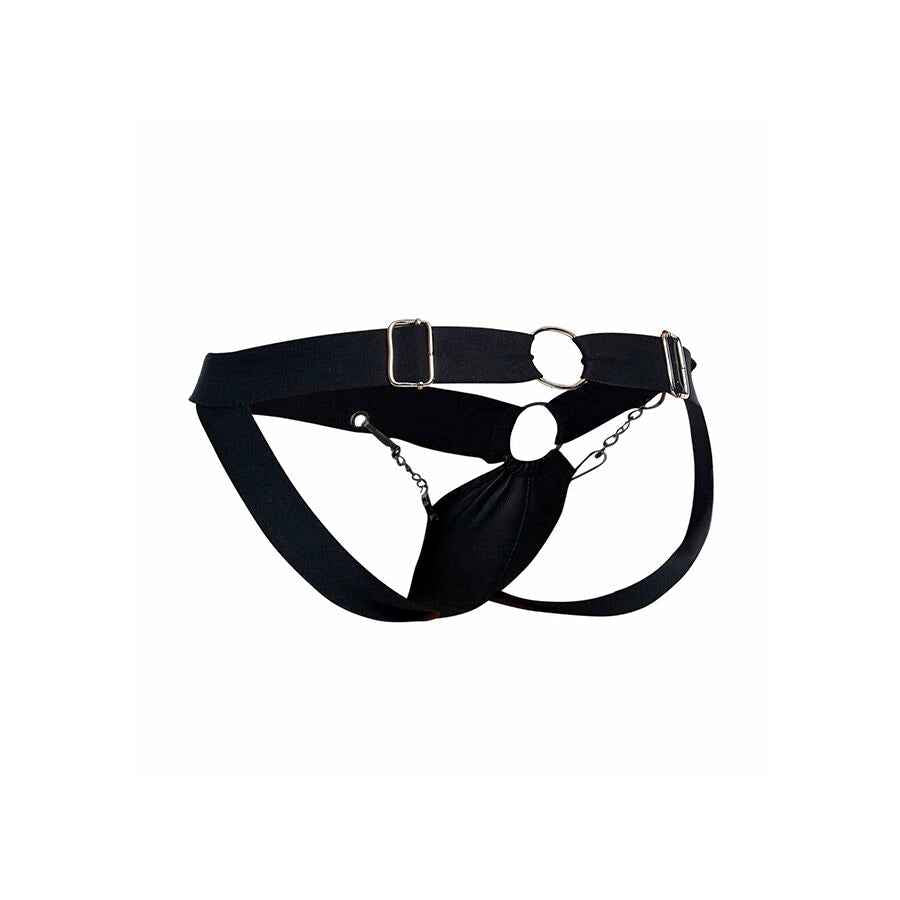 MOB - DNGEON JOCKSTRAP NERO CON CATENA TAGLIA UNICA