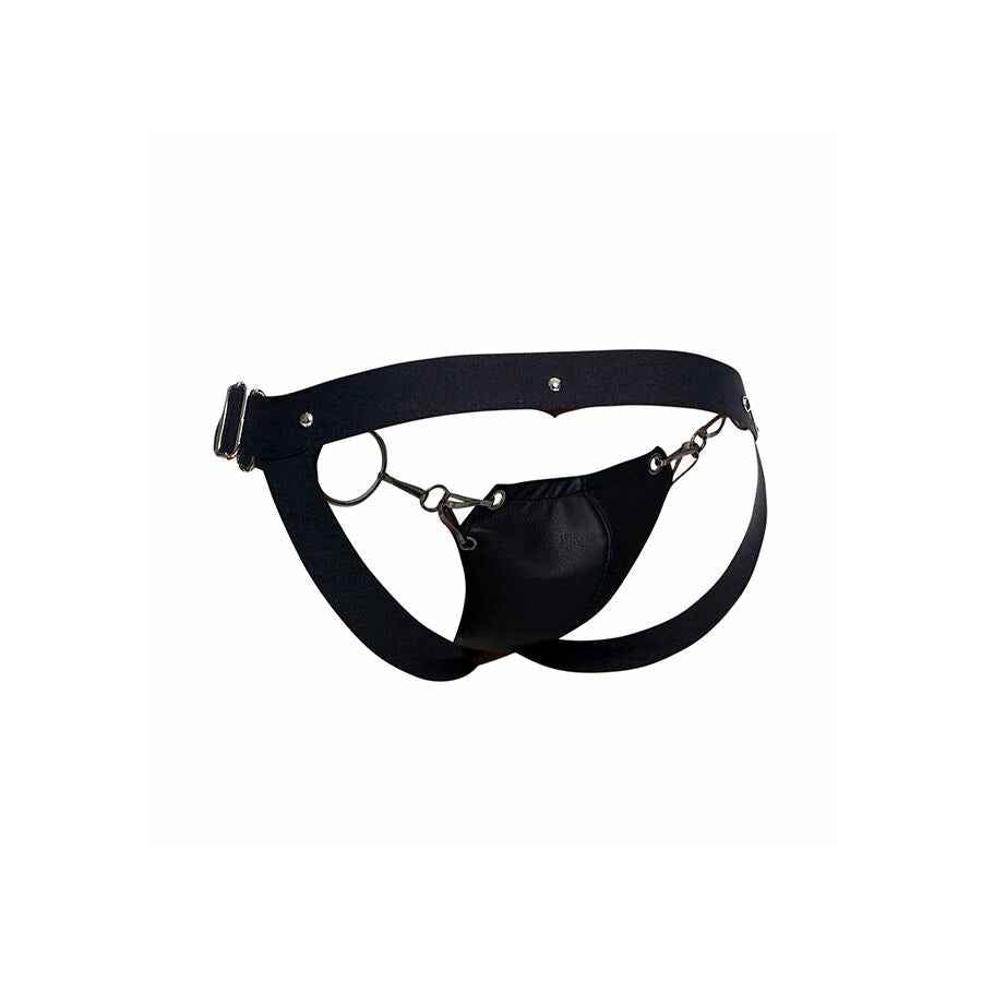 MOB - DNGEON JOCKSTRAP NERO A PRESSIONE TAGLIA UNICA