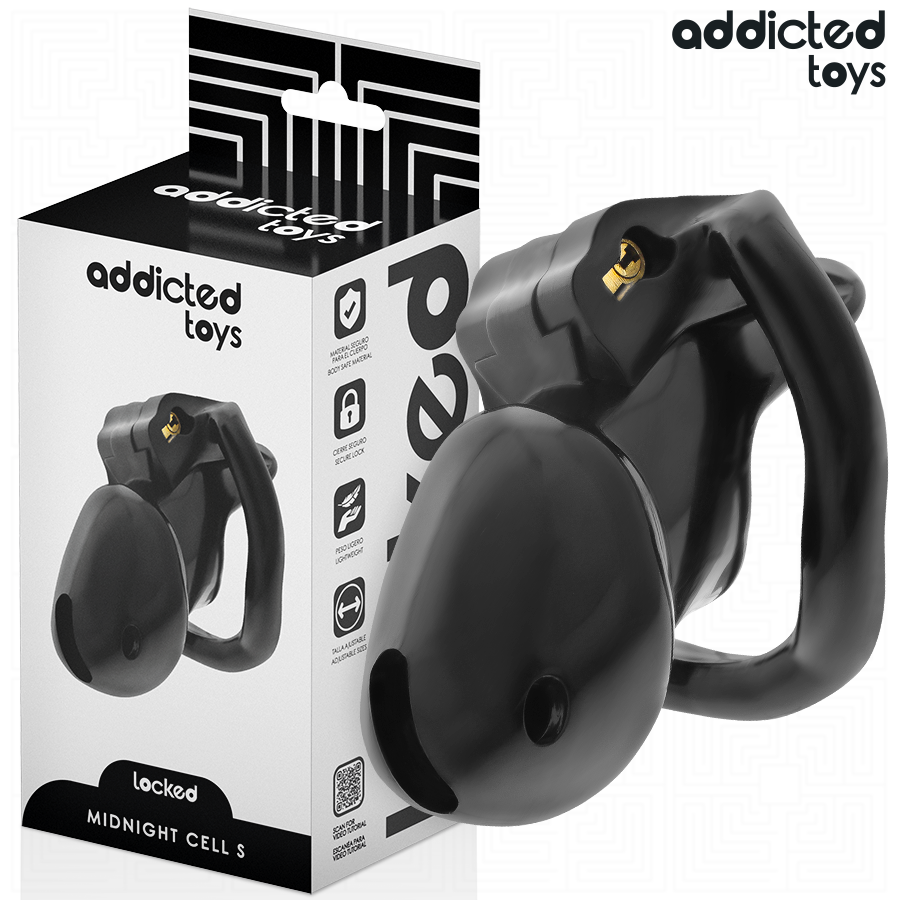 ADDICTED TOYS LOCKED- MINDNIGHT CELL PENIS CAGE SIZE S 4.8 CM