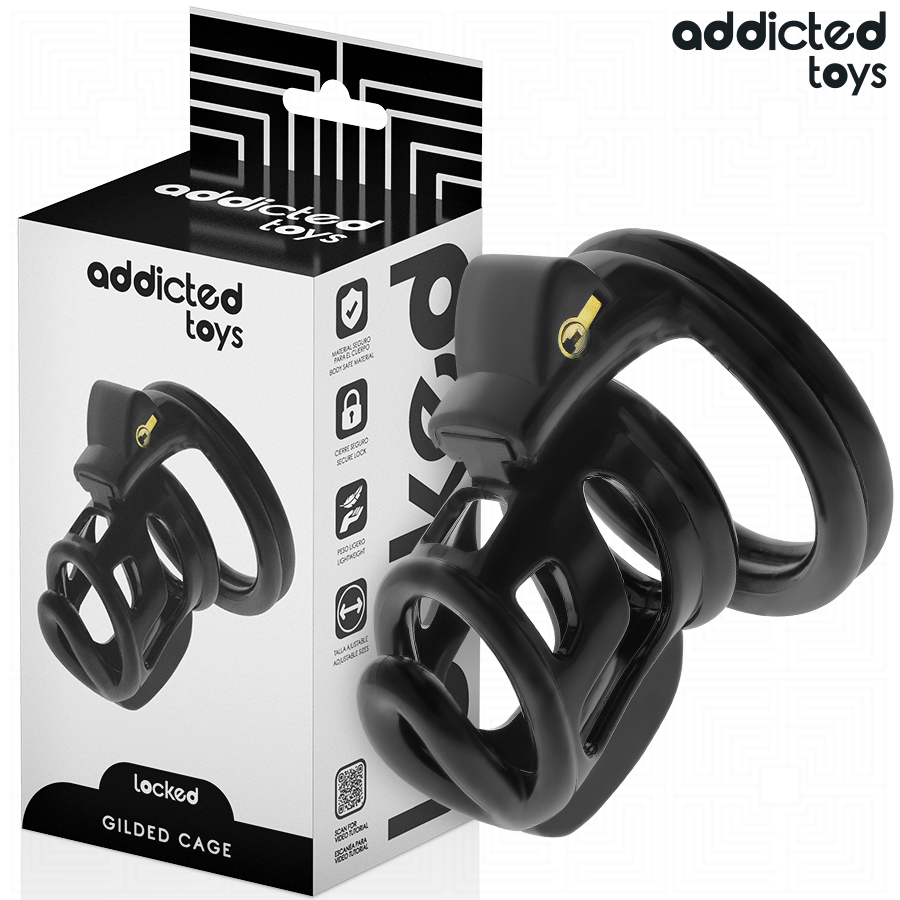 ADDICTED TOYS LOCKED - GILDEN CAGE PENIS CAGE 8.5 CM