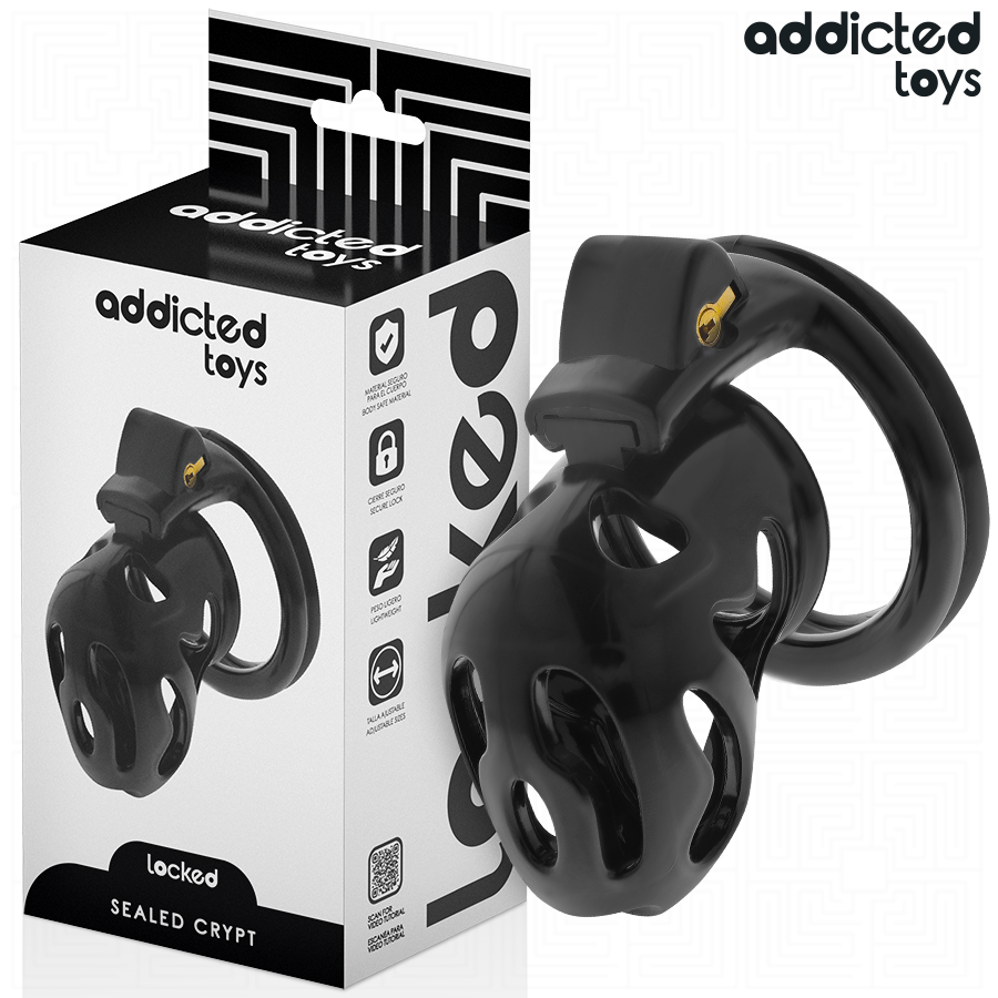 ADDICTED TOYS LOCKED - CRYPT SEALED PENIS CAGE 8 CM