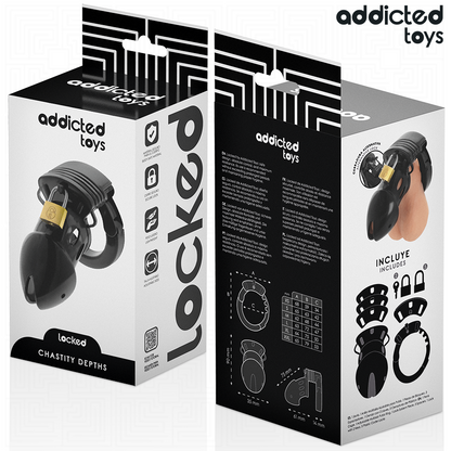 ADDICTED TOYS LOCKED - 7.5CM DEEP CHASTITY PENIS CAGE