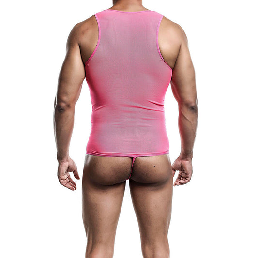 MOB - BODYSHEER ROSA TRASPARENTE TAGLIA L/XL