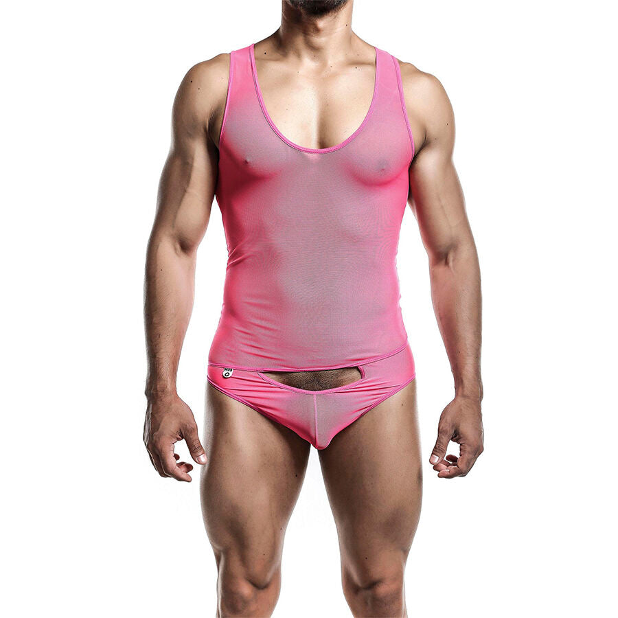 MOB - BODYSHEER ROSA TRASPARENTE TAGLIA L/XL