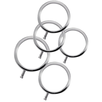 ELECTRASTIM - ELECTRARINGS METAL COCK RINGS PACK OF 5