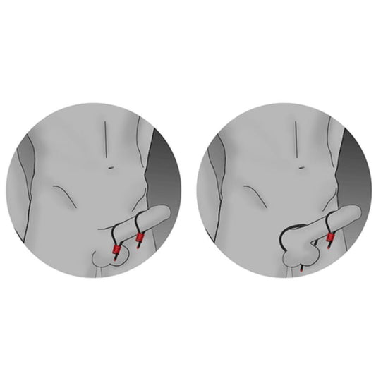 ELECTRASTIM - PRESTIGE ELECTRA LOOPS ADJUSTABLE RED COCK RINGS