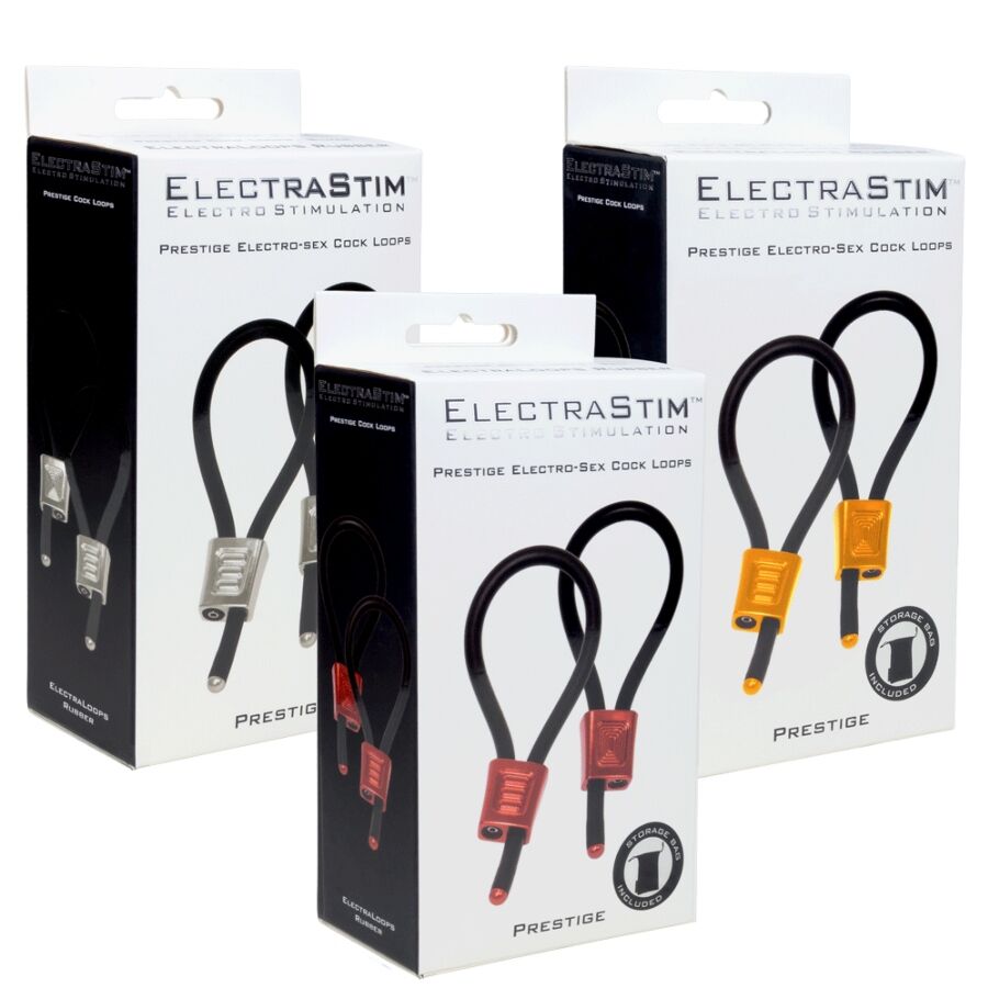 ELECTRASTIM - PRESTIGE ELECTRA LOOPS ADJUSTABLE RED COCK RINGS