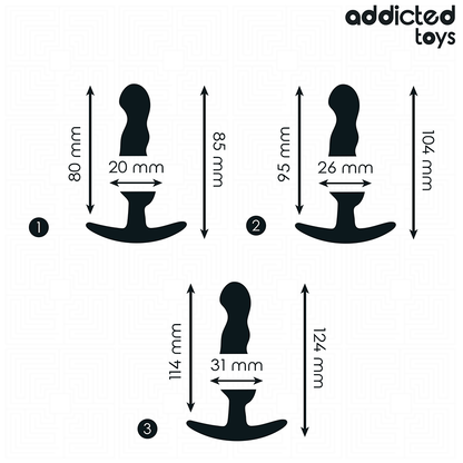 ADDICTED TOYS - SET OF 3 BUTT PLUGS MODEL 1