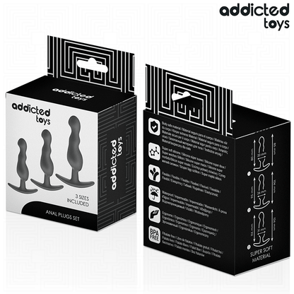ADDICTED TOYS - SET OF 3 BUTT PLUGS MODEL 1