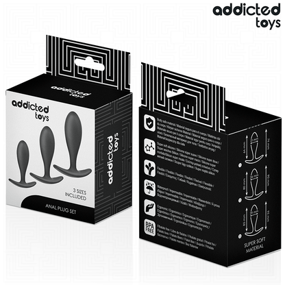 ADDICTED TOYS - SET OF 3 BUTT PLUGS MODEL 2