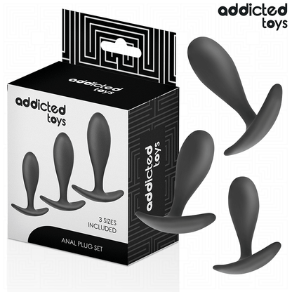 ADDICTED TOYS - SET OF 3 BUTT PLUGS MODEL 2