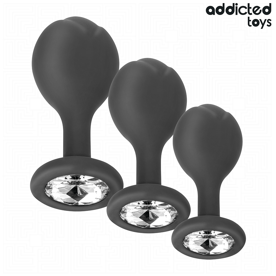 ADDICTED TOYS - SET OF 3 JEWEL BUTT PLUGS