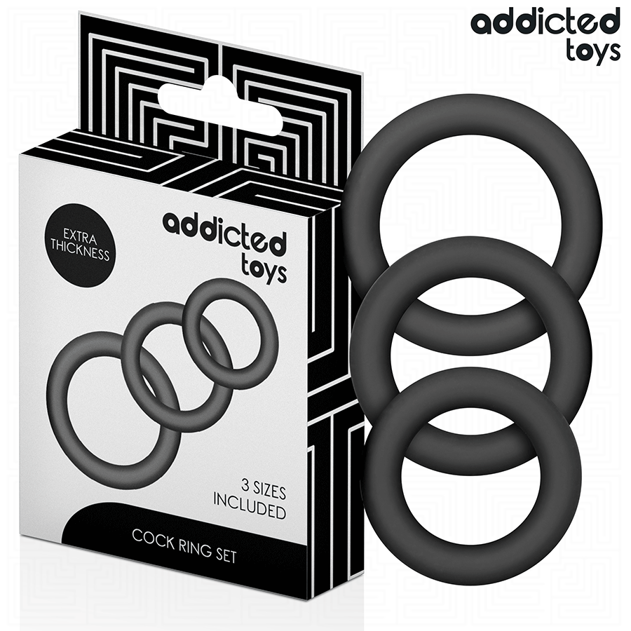 ADDICTED TOYS - SILICONE RING SET MODEL 1
