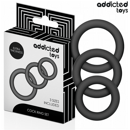ADDICTED TOYS - SILICONE RING SET MODEL 1