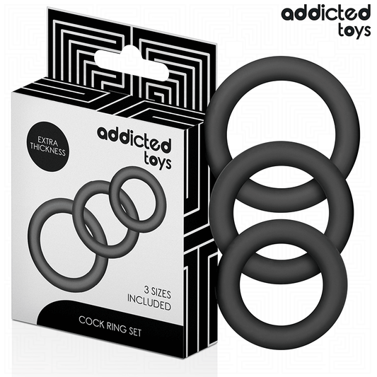 ADDICTED TOYS - SILICONE RING SET MODEL 1