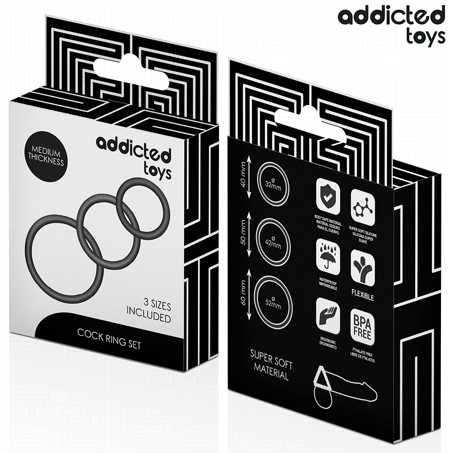 ADDICTED TOYS - SILICONE RING SET MODEL 2