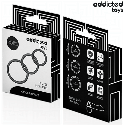 ADDICTED TOYS - SILICONE RING SET MODEL 2