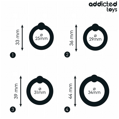 ADDICTED TOYS - SILICONE PRESSURE RING SET