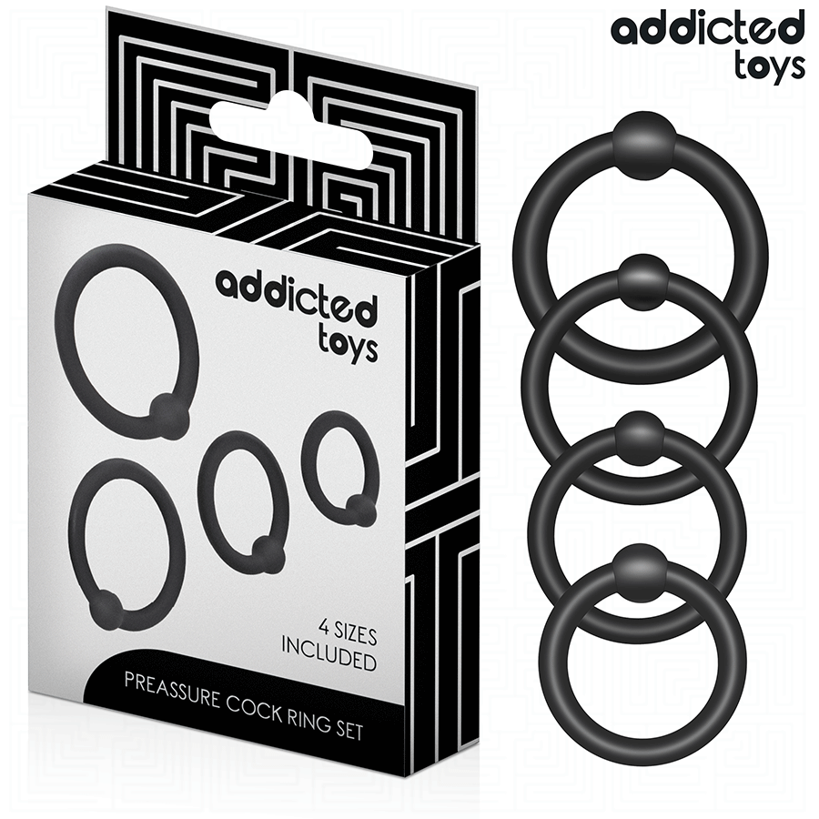 ADDICTED TOYS - SILICONE PRESSURE RING SET