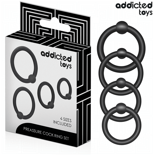 ADDICTED TOYS - SILICONE PRESSURE RING SET