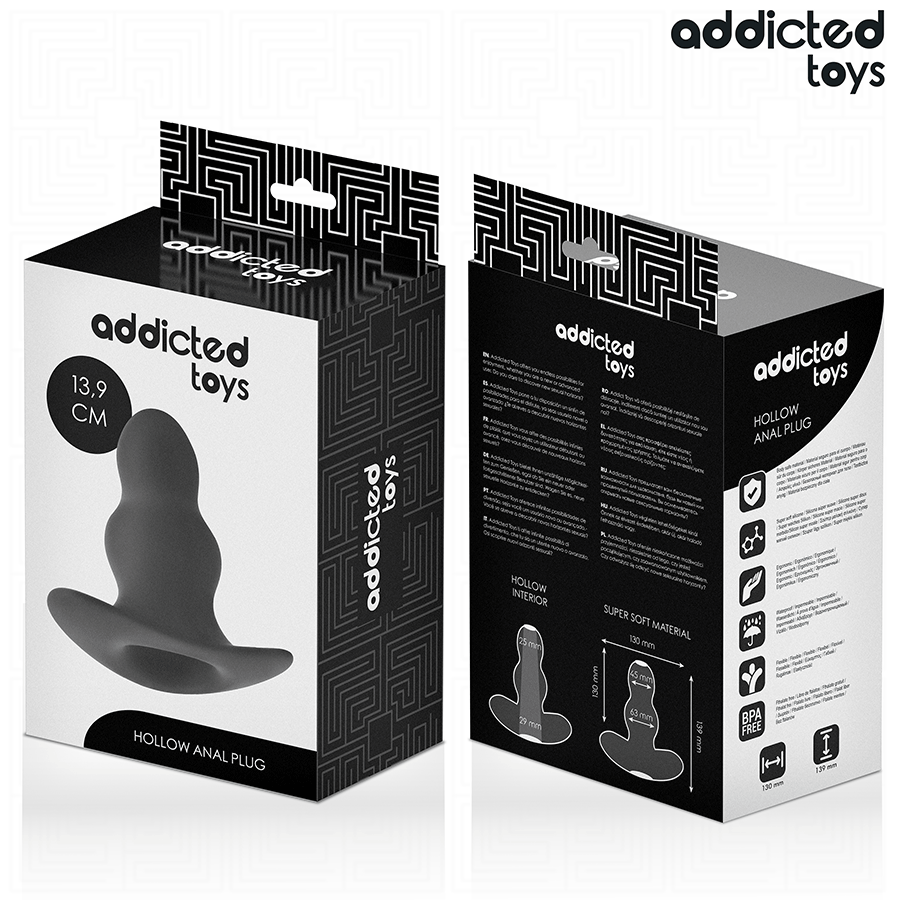 ADDICTED TOYS - HOLLOW BUTT PLUG SIZE XL 13.9 CM