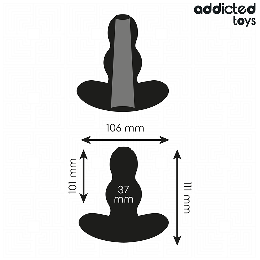 ADDICTED TOYS - HOLLOW BUTT PLUG SIZE L 11.1 CM